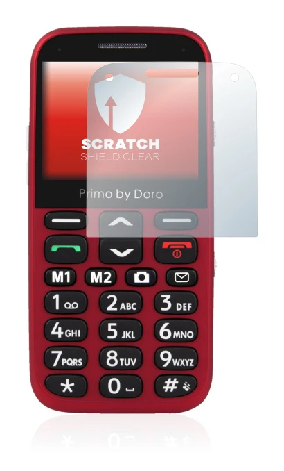 Image of the device Doro Primo 366 with a wide variety of screen protectors.