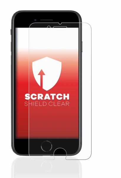 Image of the device Apple iPhone SE 2 2020 with a wide variety of screen protectors.