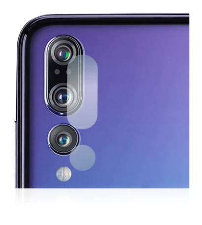 Image of the device Huawei P20 Pro (ONLY Camera Lens) with a wide variety of screen protectors.