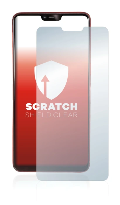 Image of the device Oppo R15 Pro with a wide variety of screen protectors.