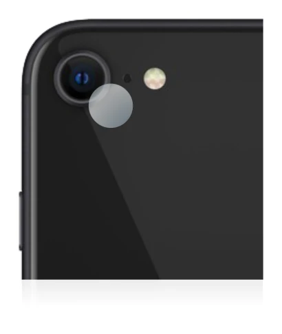 Image of the device Apple iPhone SE 2 2020 (ONLY Camera Lens) with a wide variety of screen protectors.