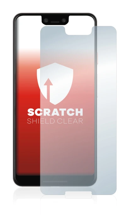 Image of the device Google Pixel 3 XL with a wide variety of screen protectors.