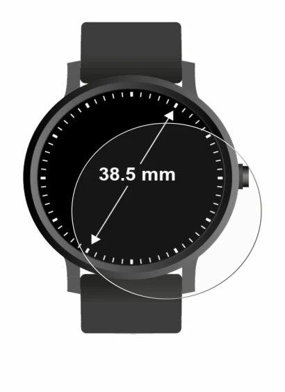 Image of the device Watches (Circular, ø: 38.5 mm) with a wide variety of screen protectors.