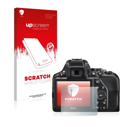 Front side of a product packaging with the brand logo upscreen. Next to it is the device Nikon D3500 shown with the correspond