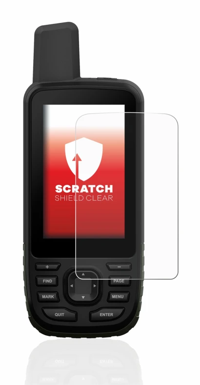 Image of the device Garmin GPSMAP 66s with a wide variety of screen protectors.