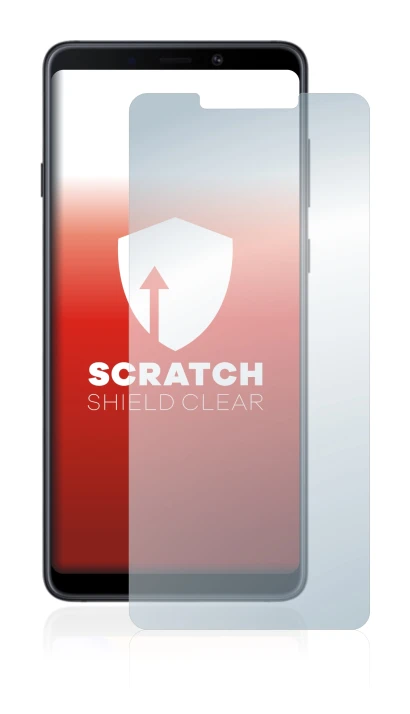 Image of the device Samsung Galaxy A9 2018 with a wide variety of screen protectors.