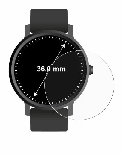 Image of the device Circular Displays (ø: 36 mm) with a wide variety of screen protectors.