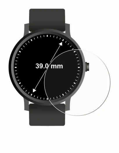 Image of the device Circular Displays (ø: 39 mm) with a wide variety of screen protectors.