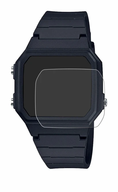 Image of the device Casio Unisex F-91W with a wide variety of screen protectors.