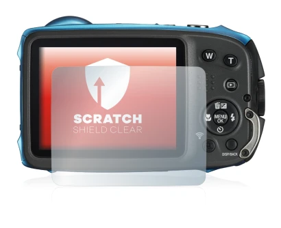 Image of the device Fujifilm FinePix XP140 with a wide variety of screen protectors.