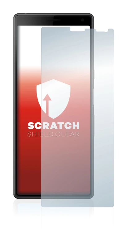 Image of the device Sony Xperia 10 with a wide variety of screen protectors.