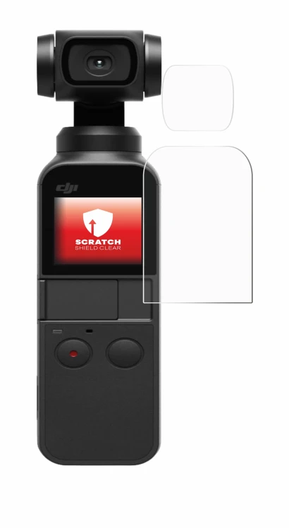 Image of the device DJI Osmo Pocket (Display + Lens) with a wide variety of screen protectors.