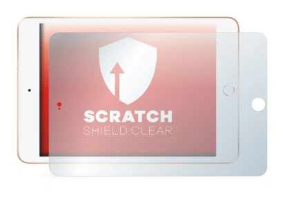 Image of the device Apple iPad Mini 5 2019 (Landscape, 5th Gen.) with a wide variety of screen protectors.