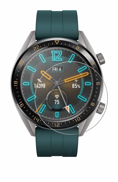 Image of the device Huawei Watch GT Active with a wide variety of screen protectors.