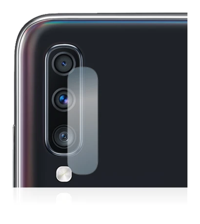 Image of the device Samsung Galaxy A70 (ONLY Camera Lens) with a wide variety of screen protectors.