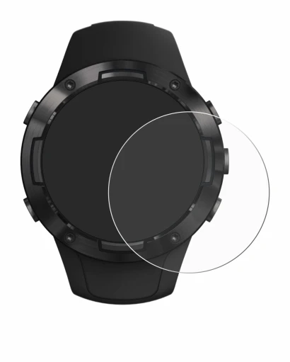 Image of the device Suunto 5 with a wide variety of screen protectors.