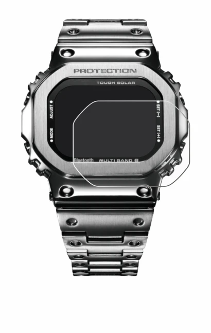 Image of the device Casio G-Shock GMW-B5000D-1ER with a wide variety of screen protectors.