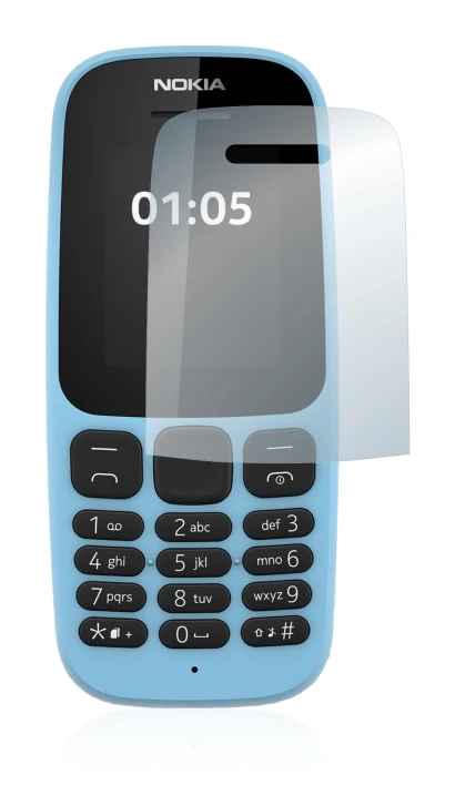 Image of the device Nokia 105 2019 with a wide variety of screen protectors.