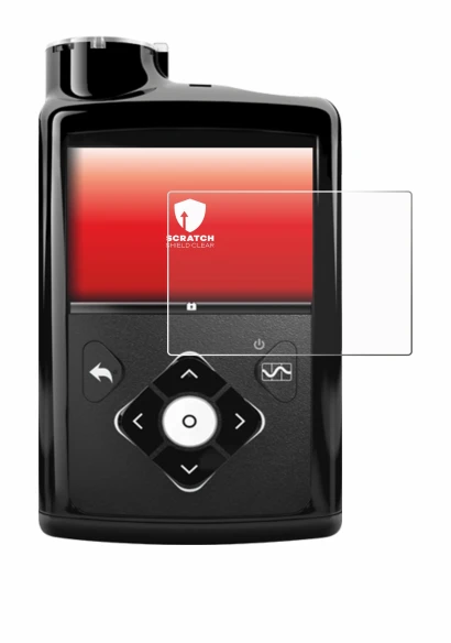 Image of the device Medtronic Minimed 670G with a wide variety of screen protectors.