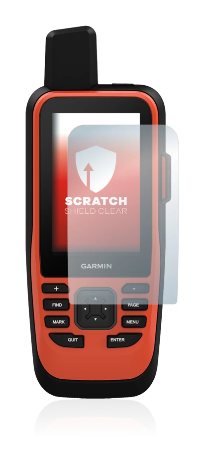 Image of the device Garmin GPSMAP 86i with a wide variety of screen protectors.