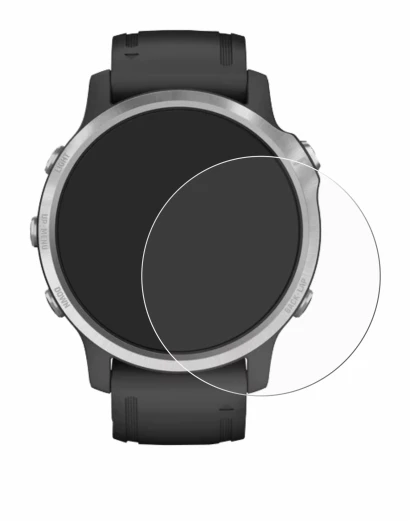 Image of the device Garmin Fenix 6S with a wide variety of screen protectors.