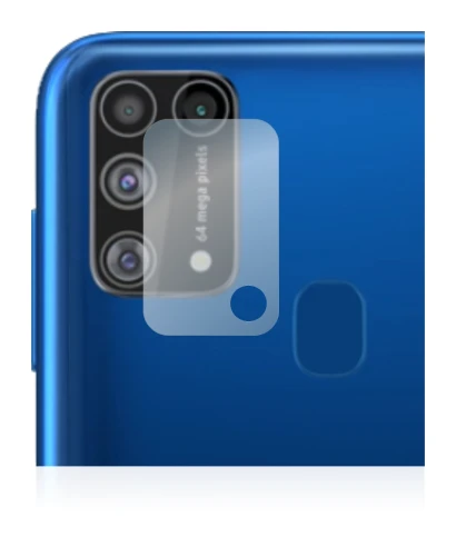 Image of the device Samsung Galaxy M31 (ONLY Camera Lens) with a wide variety of screen protectors.