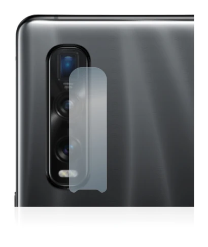 Image of the device Oppo Find X2 Pro (ONLY Camera Lens) with a wide variety of screen protectors.