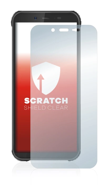 Image of the device Blackview BV5500 Plus with a wide variety of screen protectors.