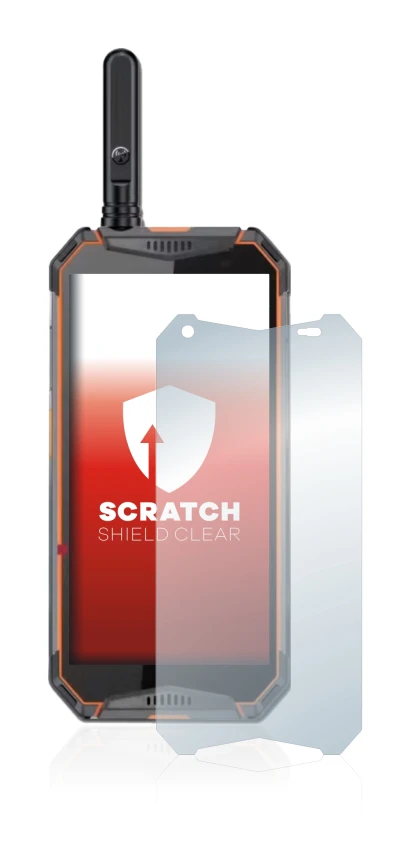 Image of the device Ulefone Armor 3w with a wide variety of screen protectors.