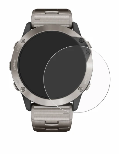 Image of the device Garmin quatix 6x Solar with a wide variety of screen protectors.