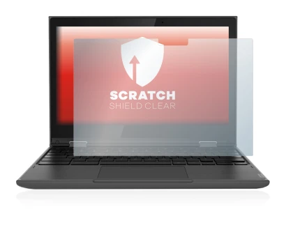 Image of the device Lenovo 300e (2nd Gen.) with a wide variety of screen protectors.
