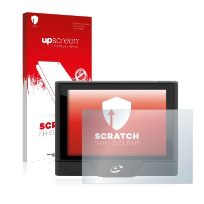 Front side of a product packaging with the brand logo upscreen. Next to it is the device Coyote UP shown with the correspondin