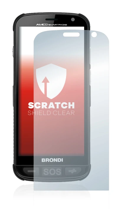 Image of the device Brondi Amico with a wide variety of screen protectors.