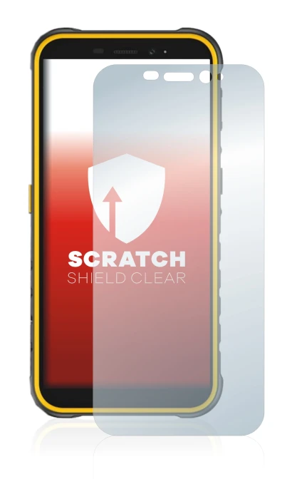 Image of the device Ulefone Armor X8 with a wide variety of screen protectors.