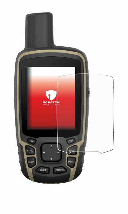 Image of the device Garmin GPSMAP 65 with a wide variety of screen protectors.