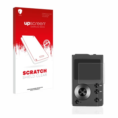 Front side of a product packaging with the brand logo upscreen. Next to it is the device Surfans F20 shown with the correspond
