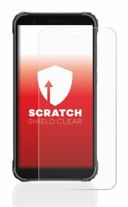 Image of the device Blackview BV4900 Pro with a wide variety of screen protectors.