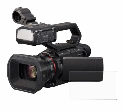 Image of the device Panasonic HC-X2000 with a wide variety of screen protectors.