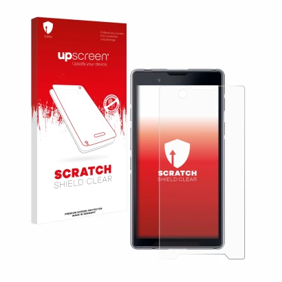 Front side of a product packaging with the brand logo upscreen. Next to it is the device Bittium Tough Mobile 2 shown with the