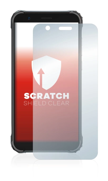 Image of the device Blackview BV4900 with a wide variety of screen protectors.