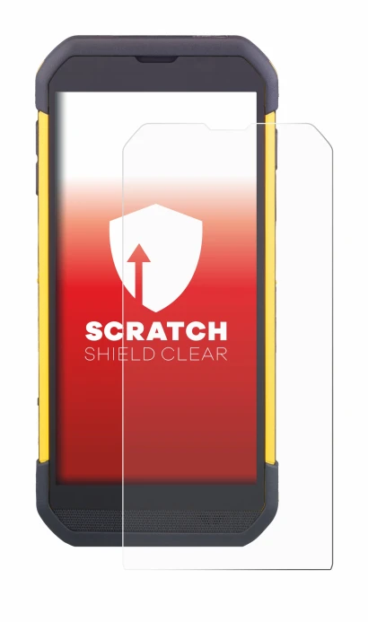 Image of the device Cipherlab RS35 with a wide variety of screen protectors.