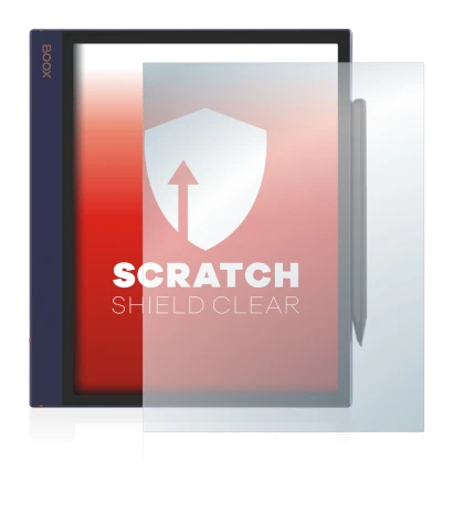 Image of the device Boox Note Air with a wide variety of screen protectors.