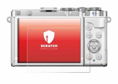 Image of the device Olympus PEN E-P7 with a wide variety of screen protectors.