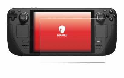 Image of the device Valve Steam Deck with a wide variety of screen protectors.