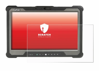 Image of the device Getac A140 with a wide variety of screen protectors.