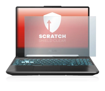 Image of the device ASUS TUF Gaming A15 with a wide variety of screen protectors.