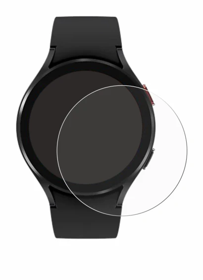 Image of the device Samsung Galaxy Watch 4 (44mm) with a wide variety of screen protectors.