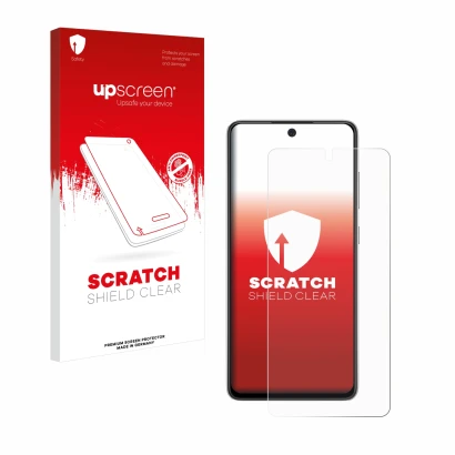 Front side of a product packaging with the brand logo upscreen. Next to it is the device Samsung Galaxy A52s 5G shown with the