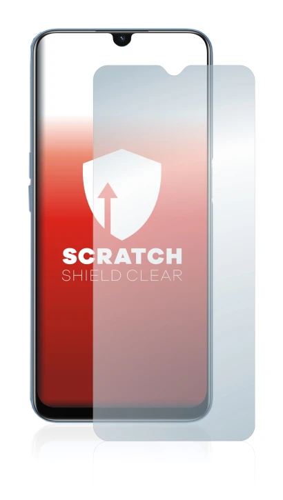 Image of the device Oppo A16s with a wide variety of screen protectors.