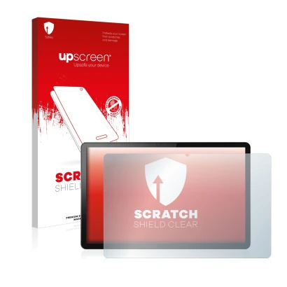 Front side of a product packaging with the brand logo upscreen. Next to it is the device Lenovo Tab P11 5G shown with the corr